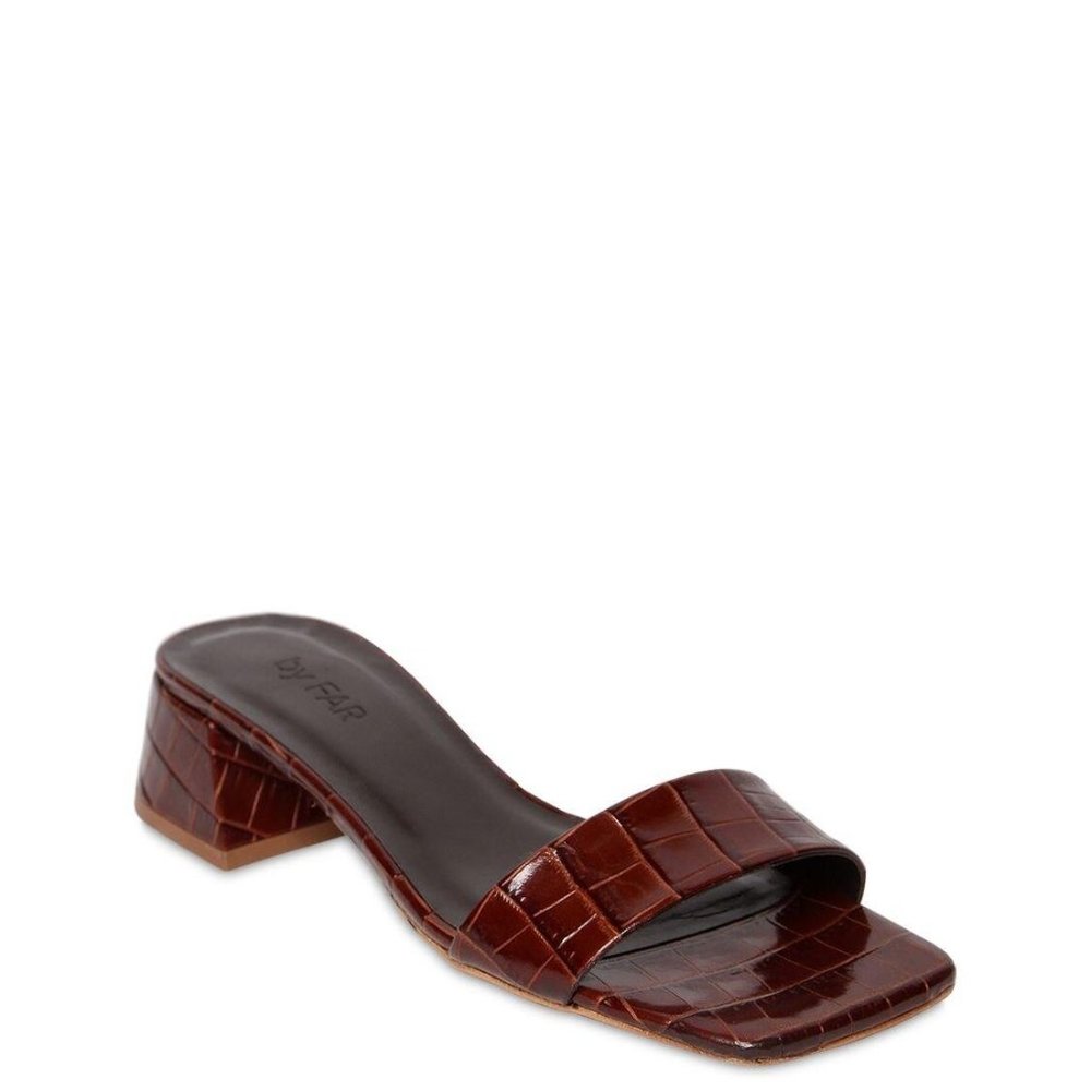 BY FAR Courtney Croc Slides